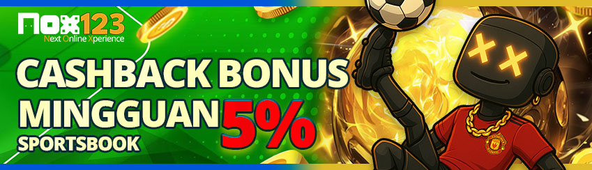 [Mingguan] Cashback Sportsbook 5 %